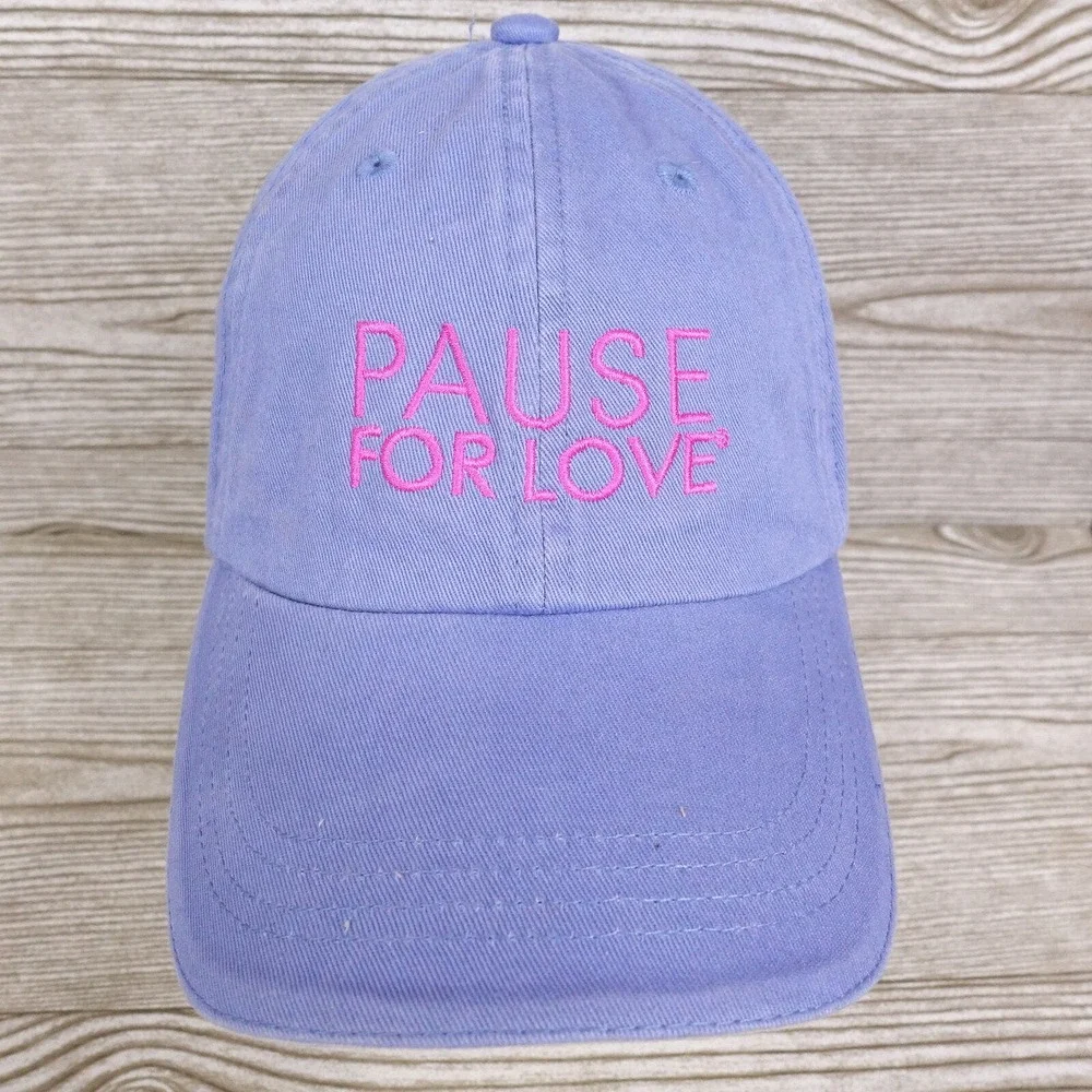 PAUSE FOR LOVE‎ POSITIVITY POSITIVE ADJUSTABLE BASEBALL HAT CAP